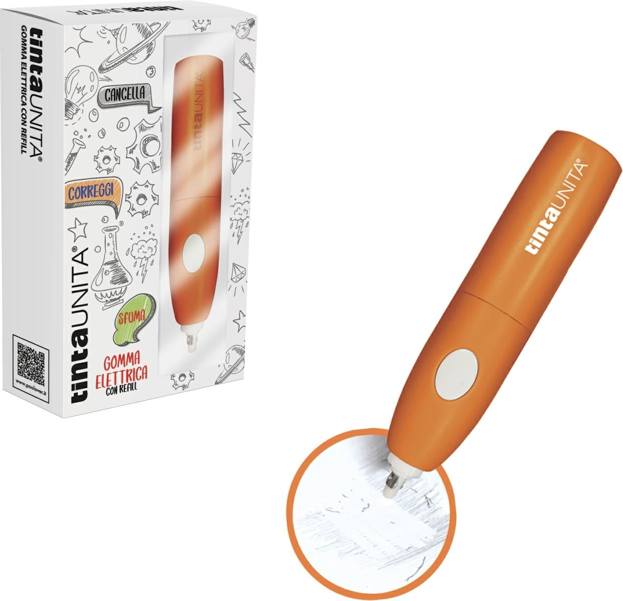 Gomma da cancellare elettrica Tinta Unita