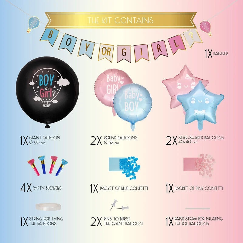 Kit per Festa Gender Reveal LEGAMI