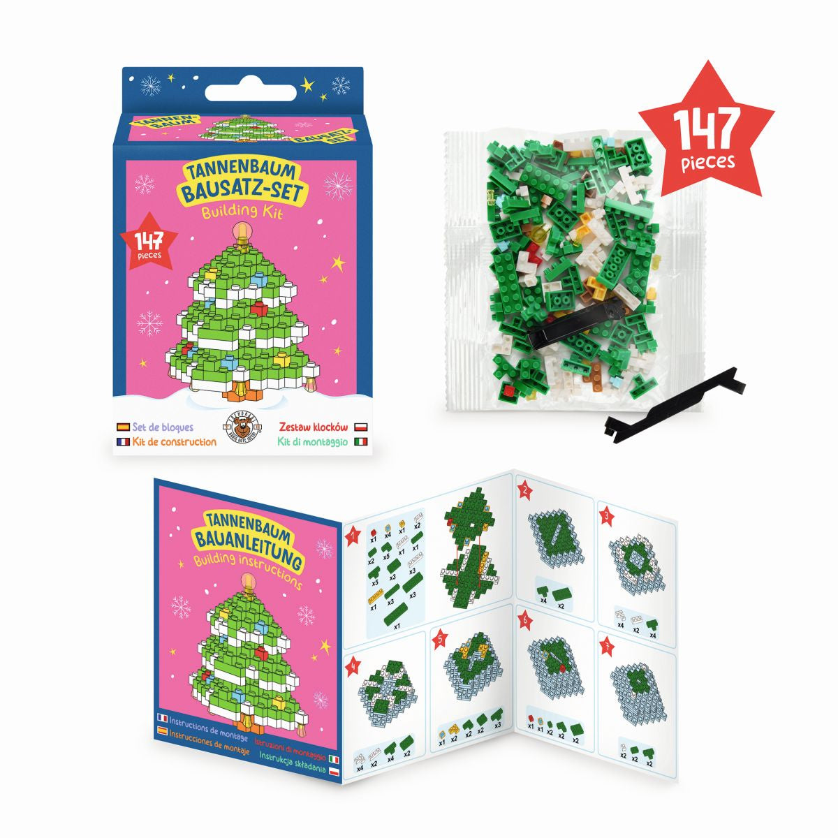 Set di costruzioni 3D - Personaggi natalizi