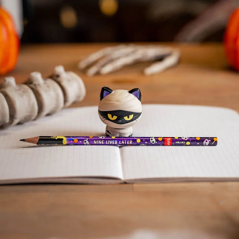 Matita con Antistress Halloween Mummy Cat "Nine Lives Later" - Squeezies