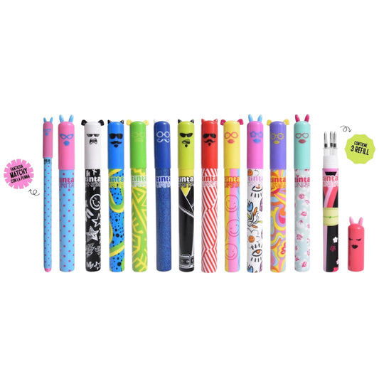 Porta Refill Penne Cancellabili - Tinta Unita