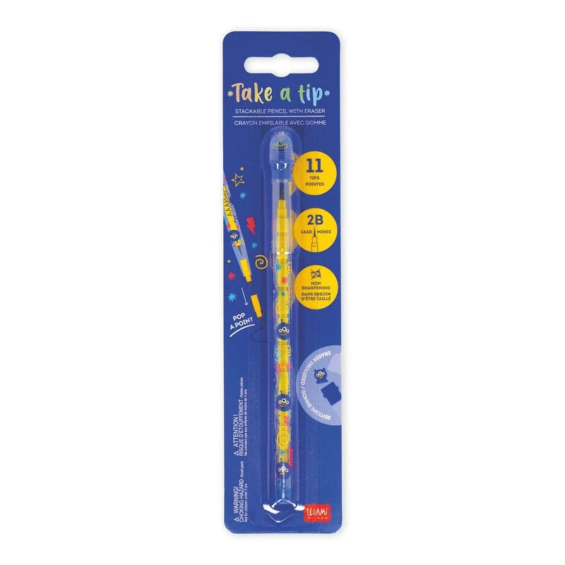 Matita Impilabile con Gomma - Take a Tip LEGAMI