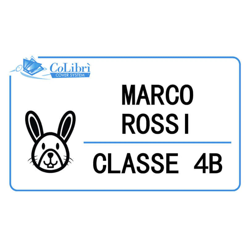 Set 20 Etichette Adesive Personalizzate con Nome - CoLibrì