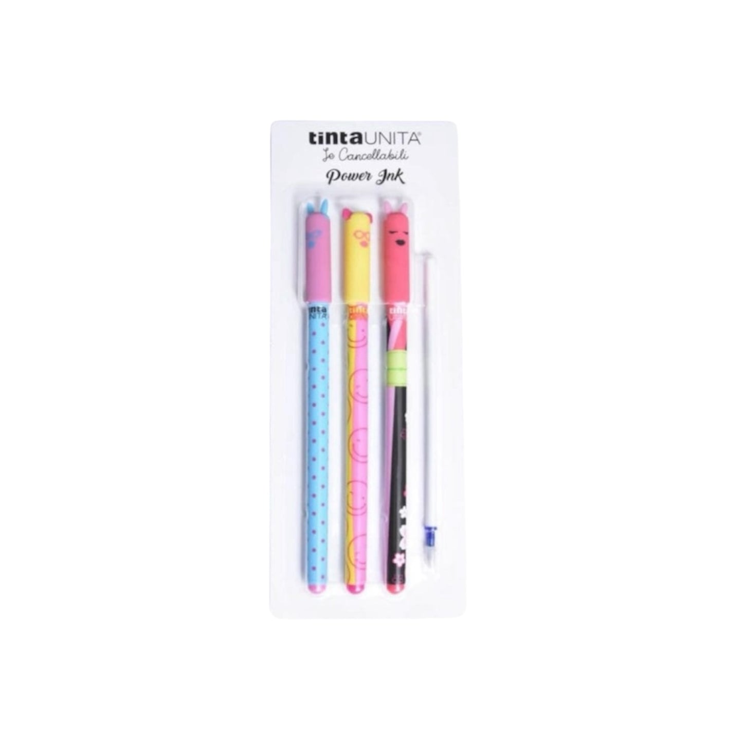 Power Ink Blister Set con 3 penne cancellabili - Tinta Unita