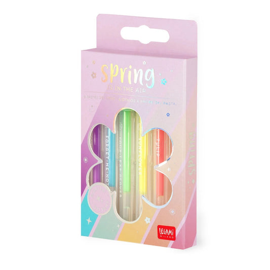 Set di 6 Penne Gel Pastello - Spring is in the Air LEGAMI