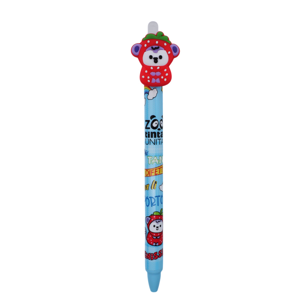 Penna Cancellabile TINTA UNITA ZOO fruit