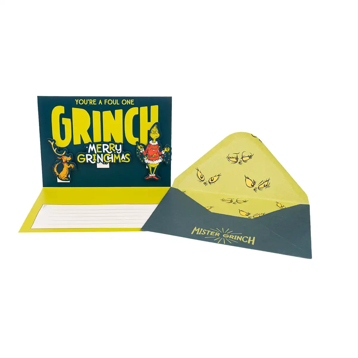Biglietto d’auguri Pop-Up 3D The Grinch – 17x12cm – Grinchy