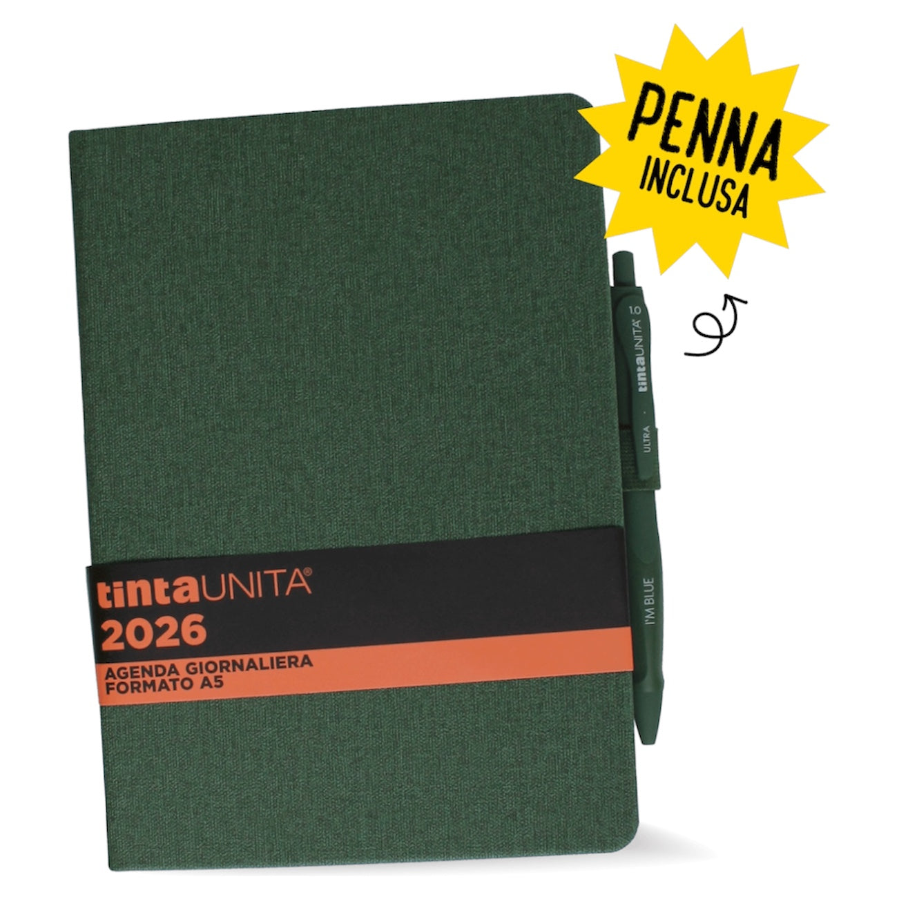 Agenda Giornaliera A5 Tinta Unita