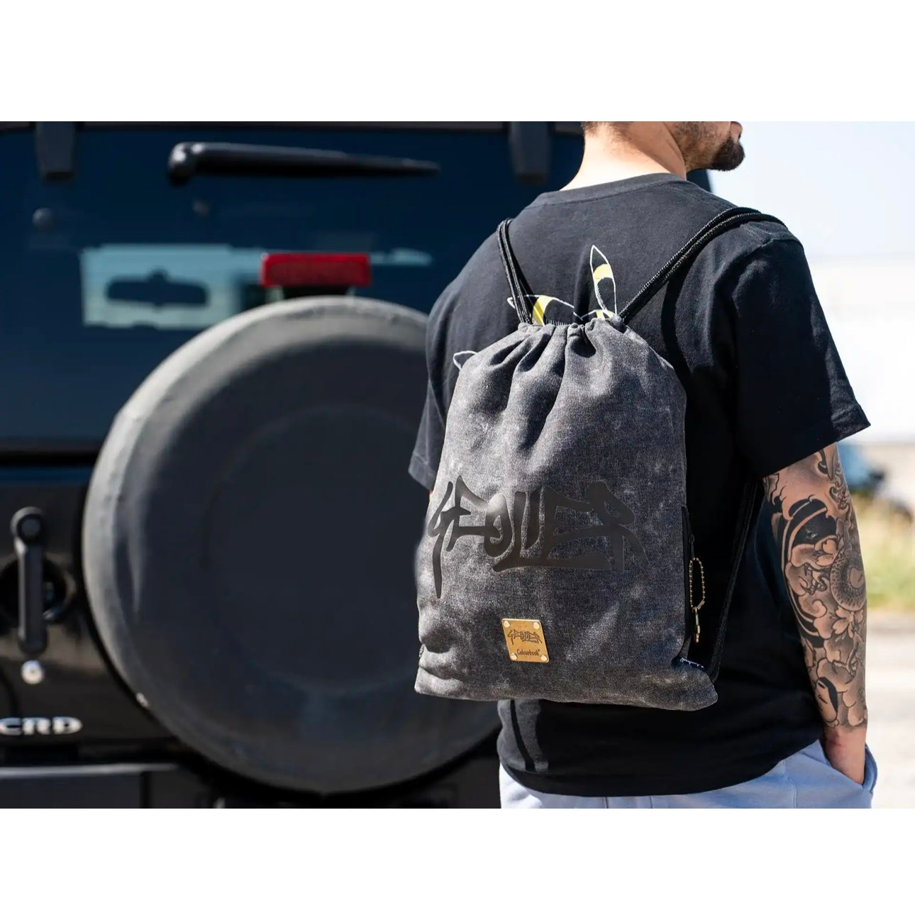 Sacca con coulisse Geolier Black Denim