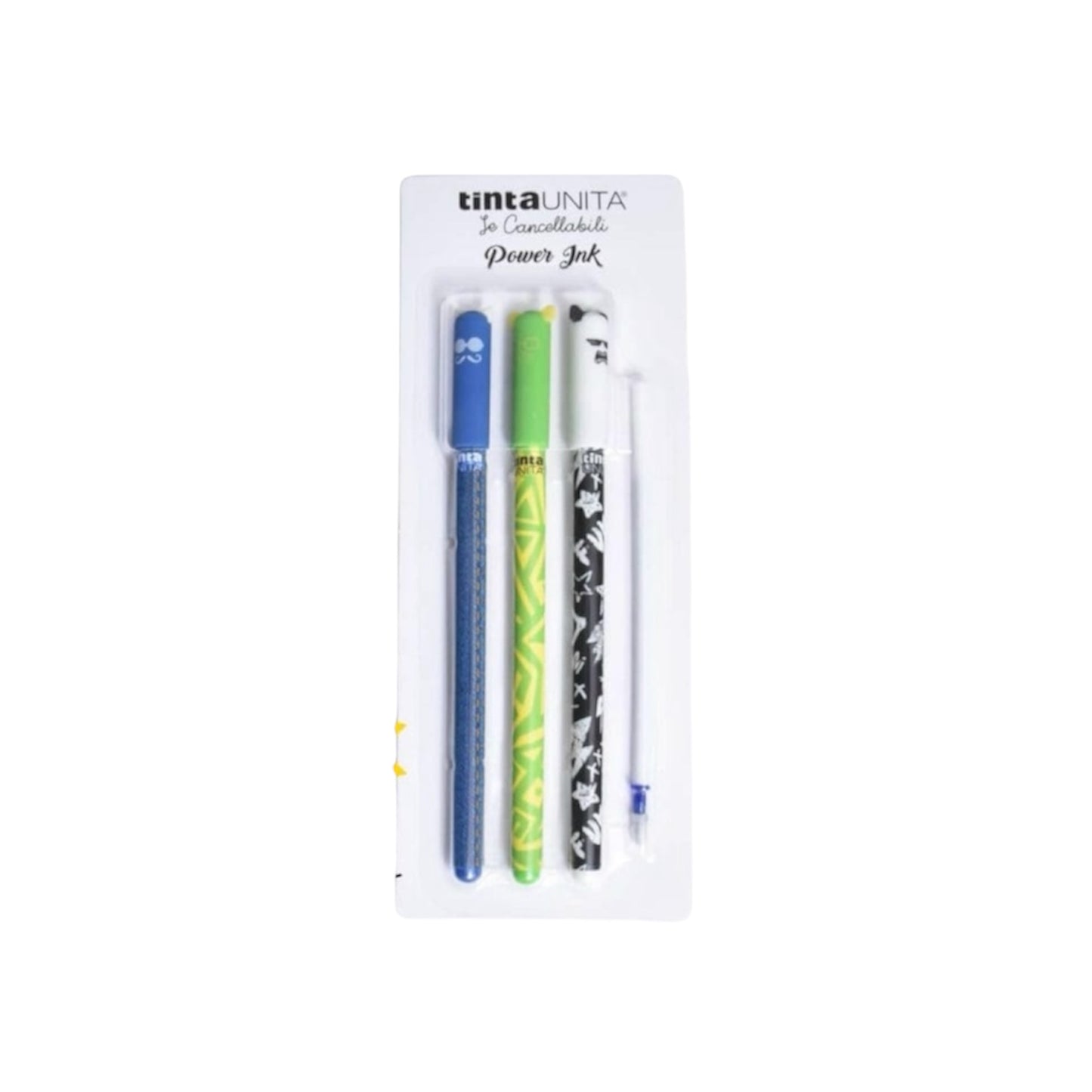 Power Ink Blister Set con 3 penne cancellabili - Tinta Unita