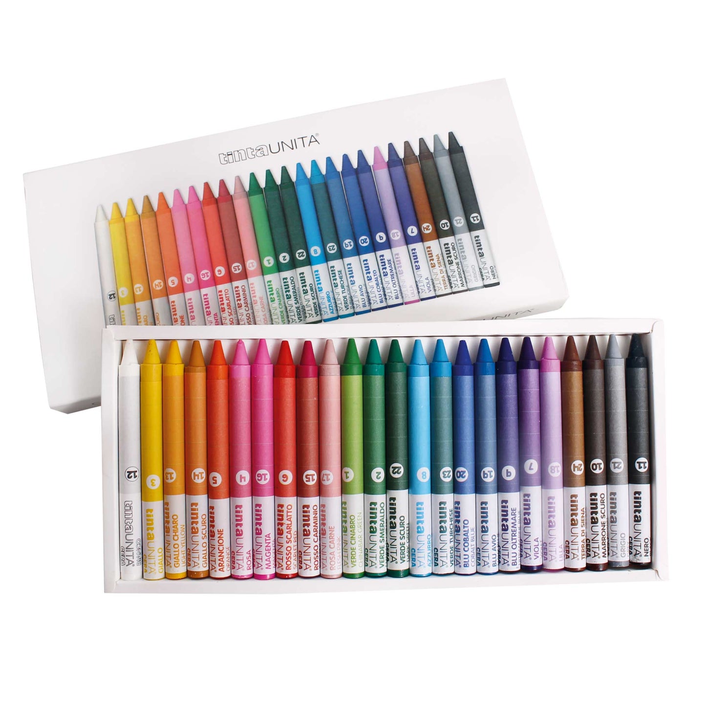 Pastelli a Cera Lavabili Tinta Unita