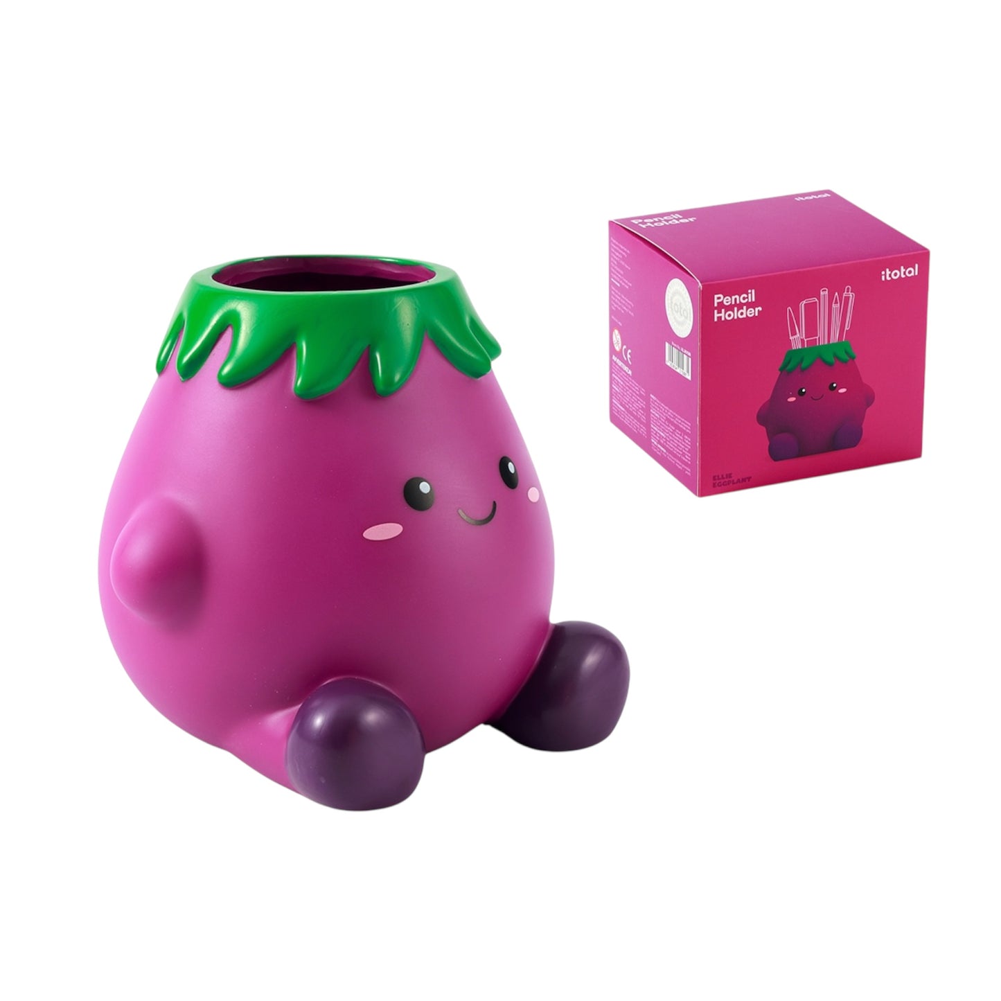 Portapenne 3D Melanzana - Itotal