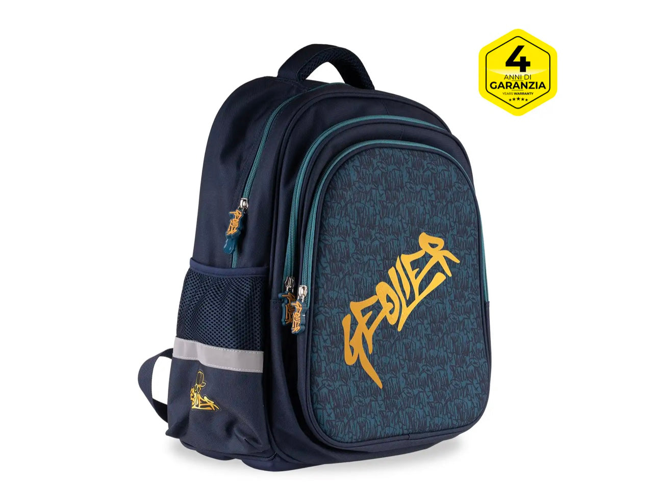 Zaino scuola Graffiti Geolier con cuffie omaggio Colourbook