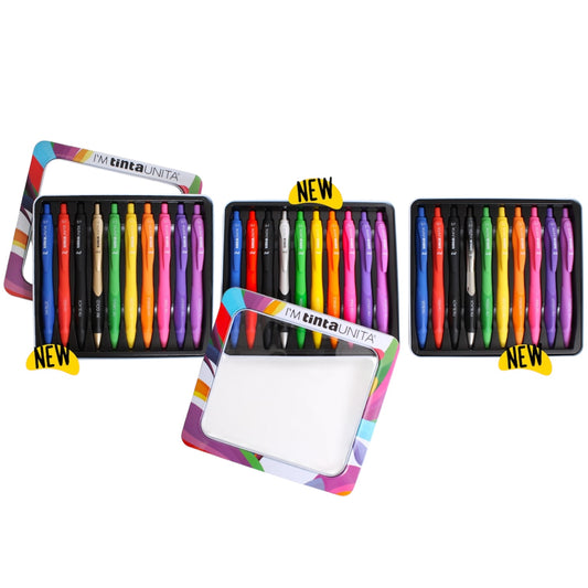 Confezione in Metallo - Penne Gel I’M 0.7 Tinta Unita