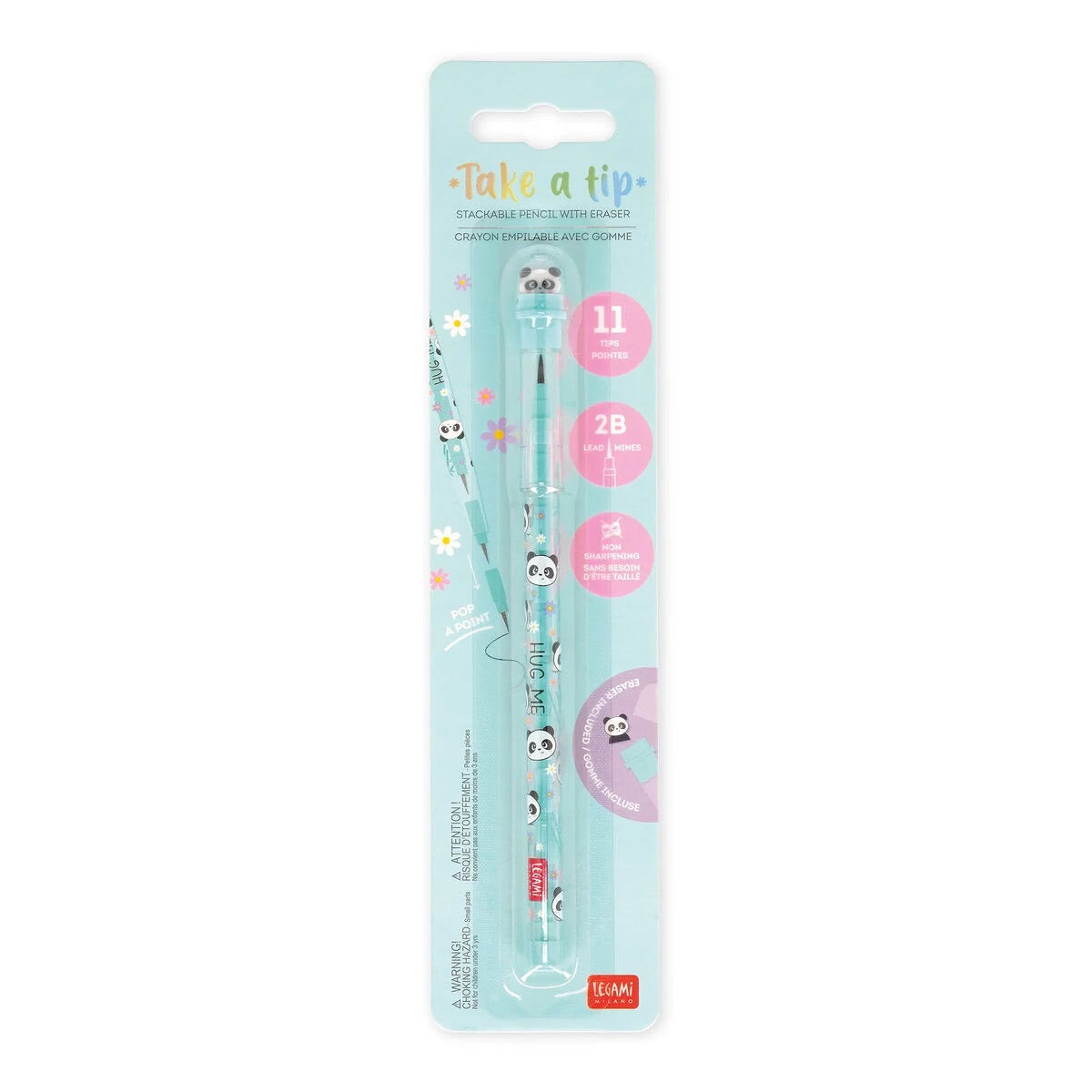 Matita Impilabile con Gomma - Take a Tip LEGAMI