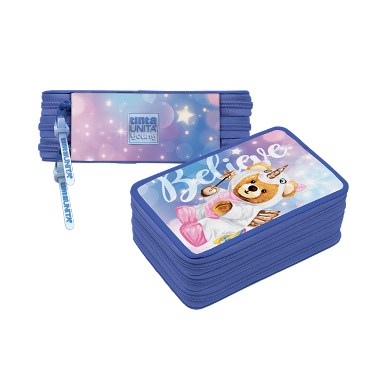 Astuccio 3Zip Believe TINTA UNITA
