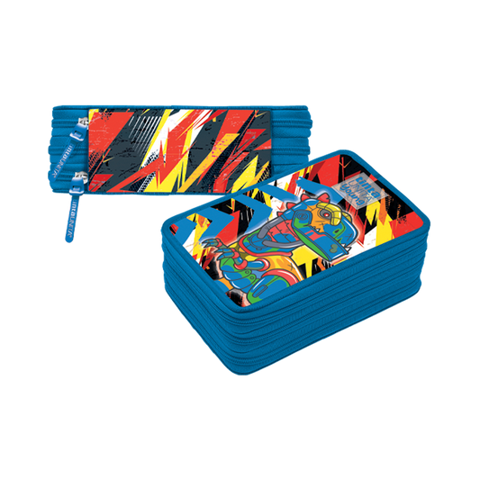 Astuccio 3Zip Dino TINTA UNITA