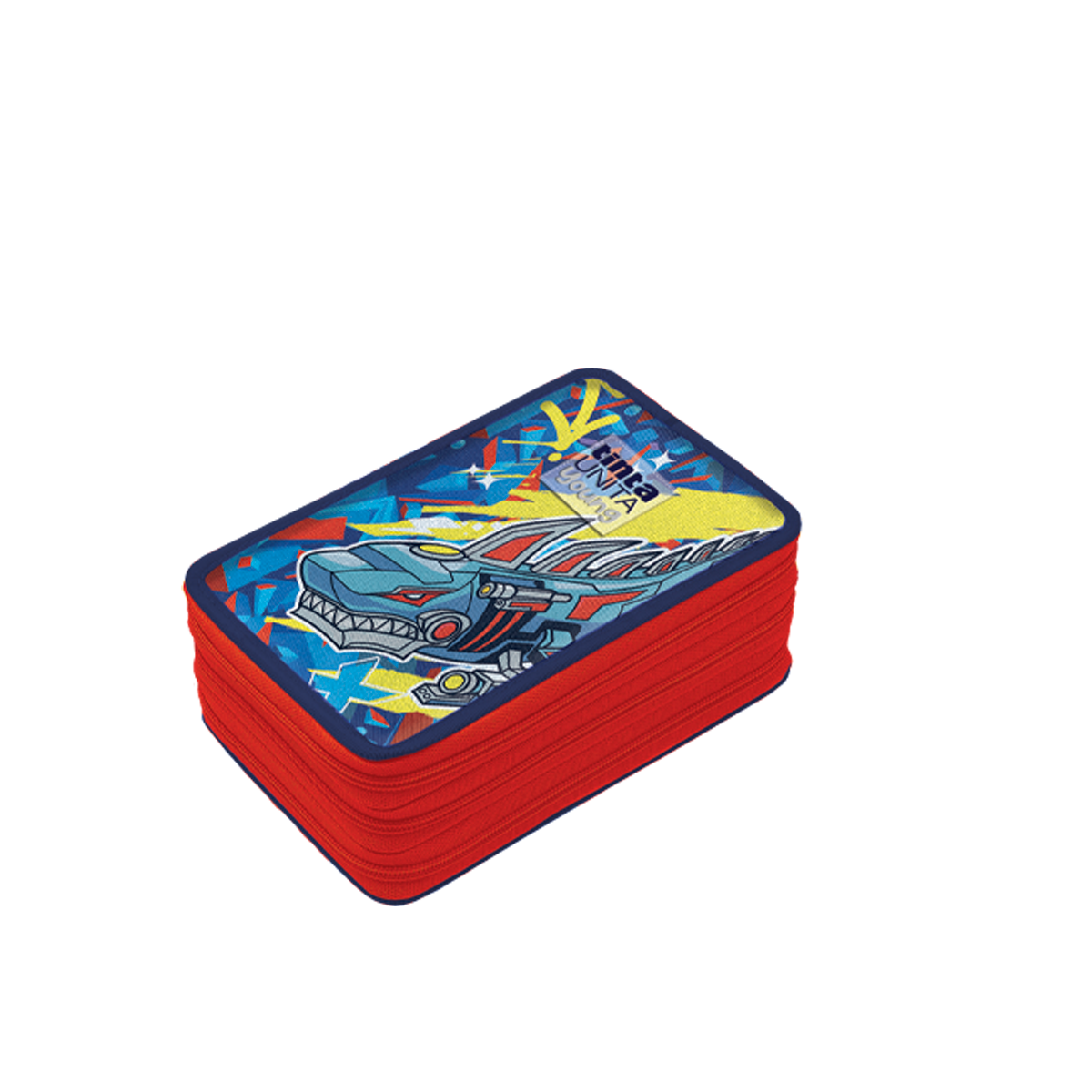 Astuccio 3Zip Shark TINTA UNITA