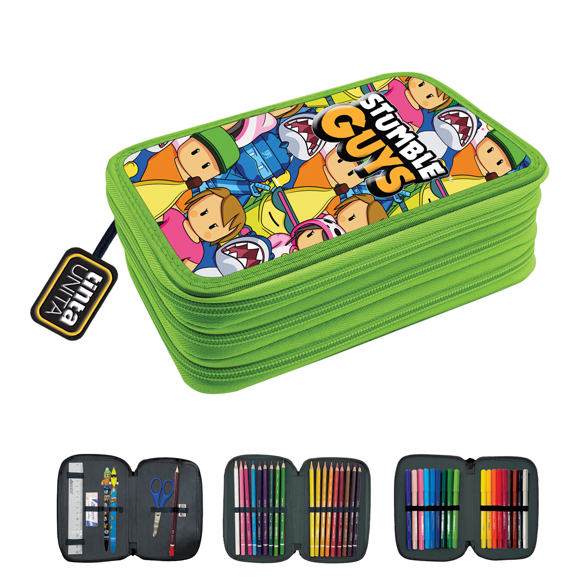 Astuccio 3zip Stumble Guys TINTA UNITA