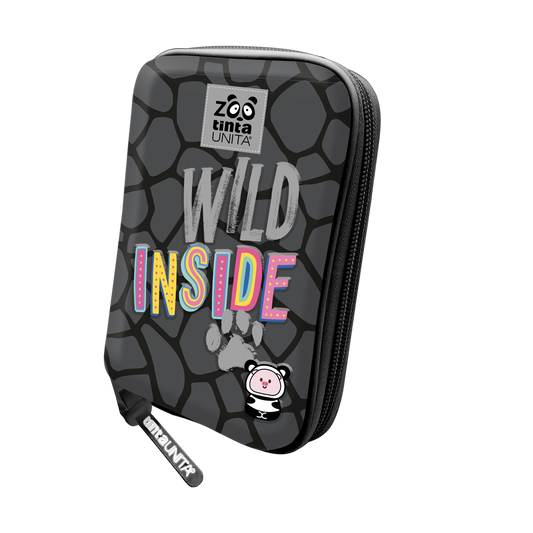 Astuccio One TIme TINTA UNITA Zoo Nero