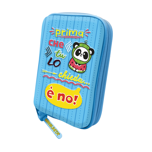 Astuccio One Time TINTA UNITA Zoo Azzurro