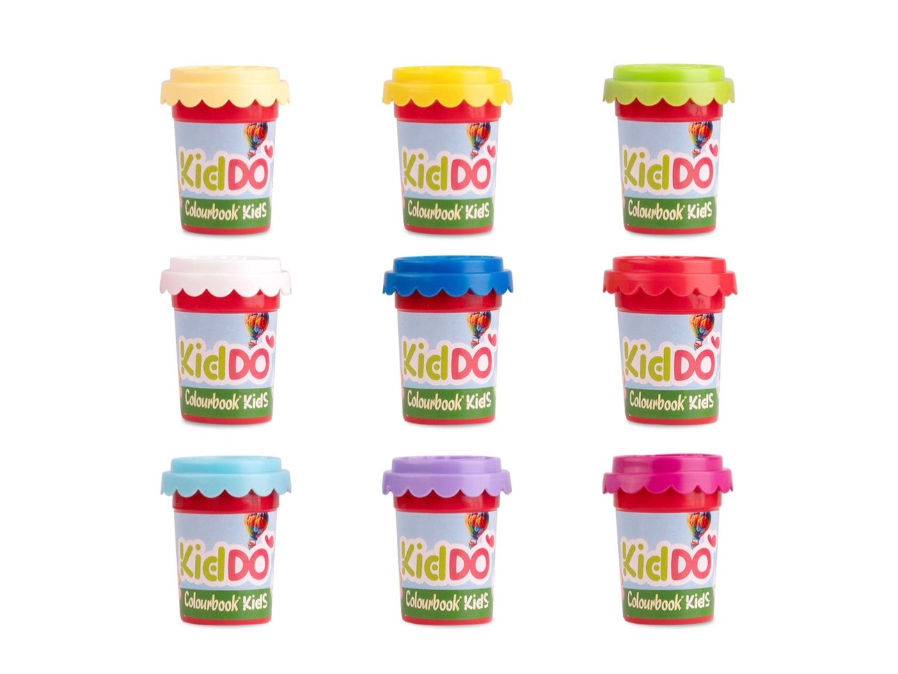 Set 9 vasetti plastilina KidDO’