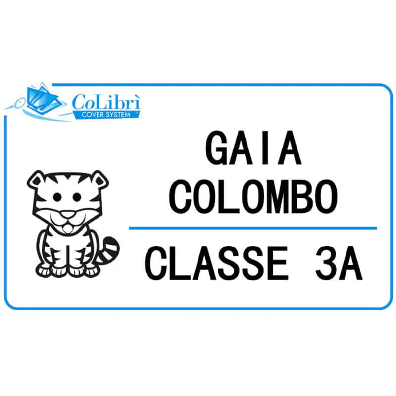 Set 20 Etichette Adesive Personalizzate con Nome - CoLibrì