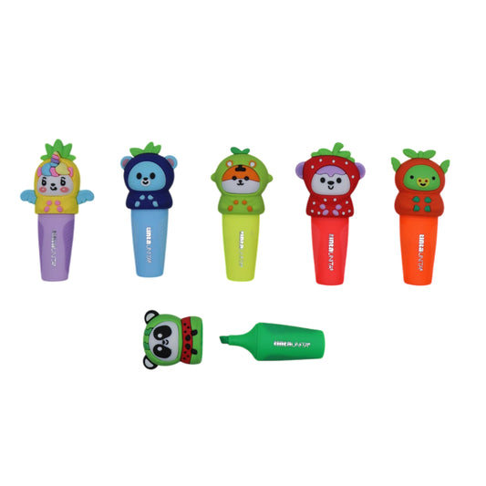 Mini Evidenziatore Tinta Unita Zoo Fruit