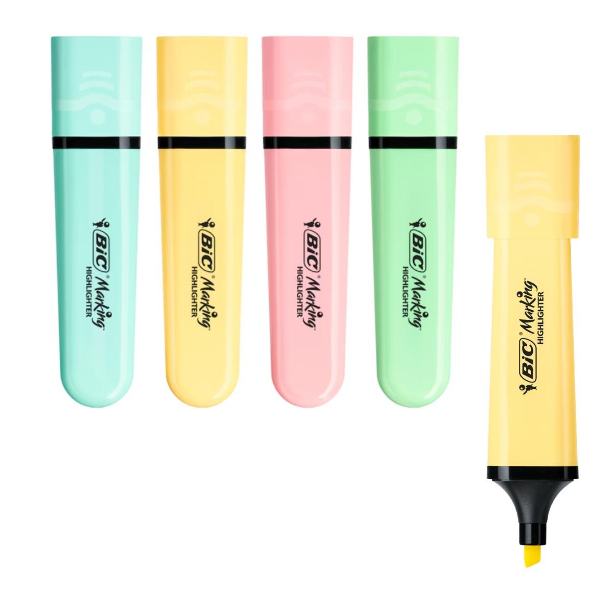 Set 4 Evidenziatori Flat BIC