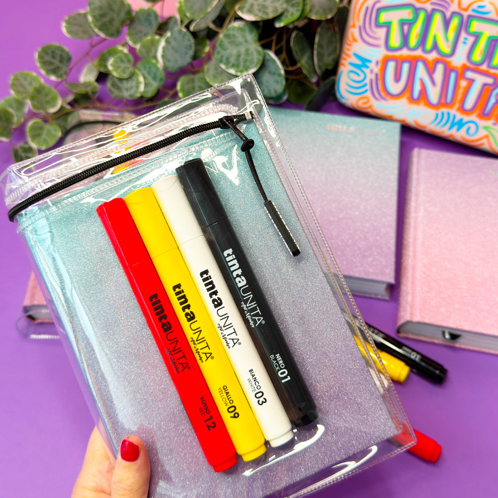 Diario Glitter 16 Mesi Con Copertina Art Marker - Tinta Unita
