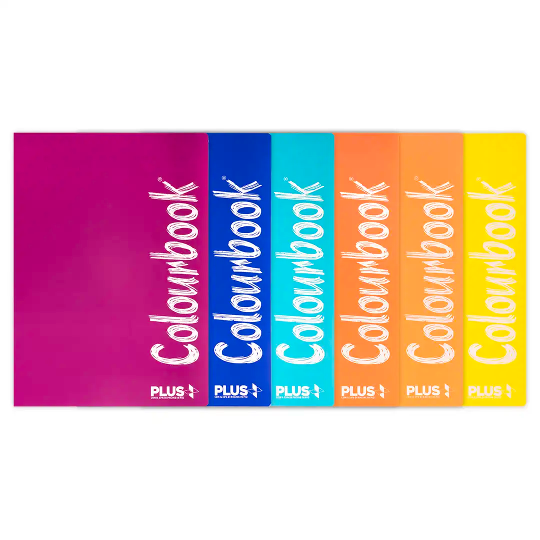 Set 5+1 Quaderni Maxi Plus A4 Fluo - Colourbook
