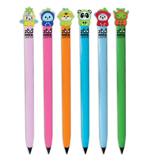Matita Infinita Con Topper Tinta Unita Zoo Fruit