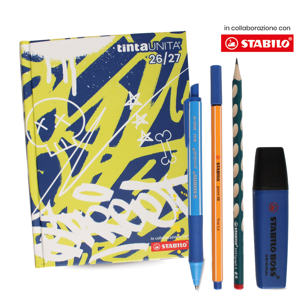 Diario 26/27 Street - Tinta Unita X Stabilo