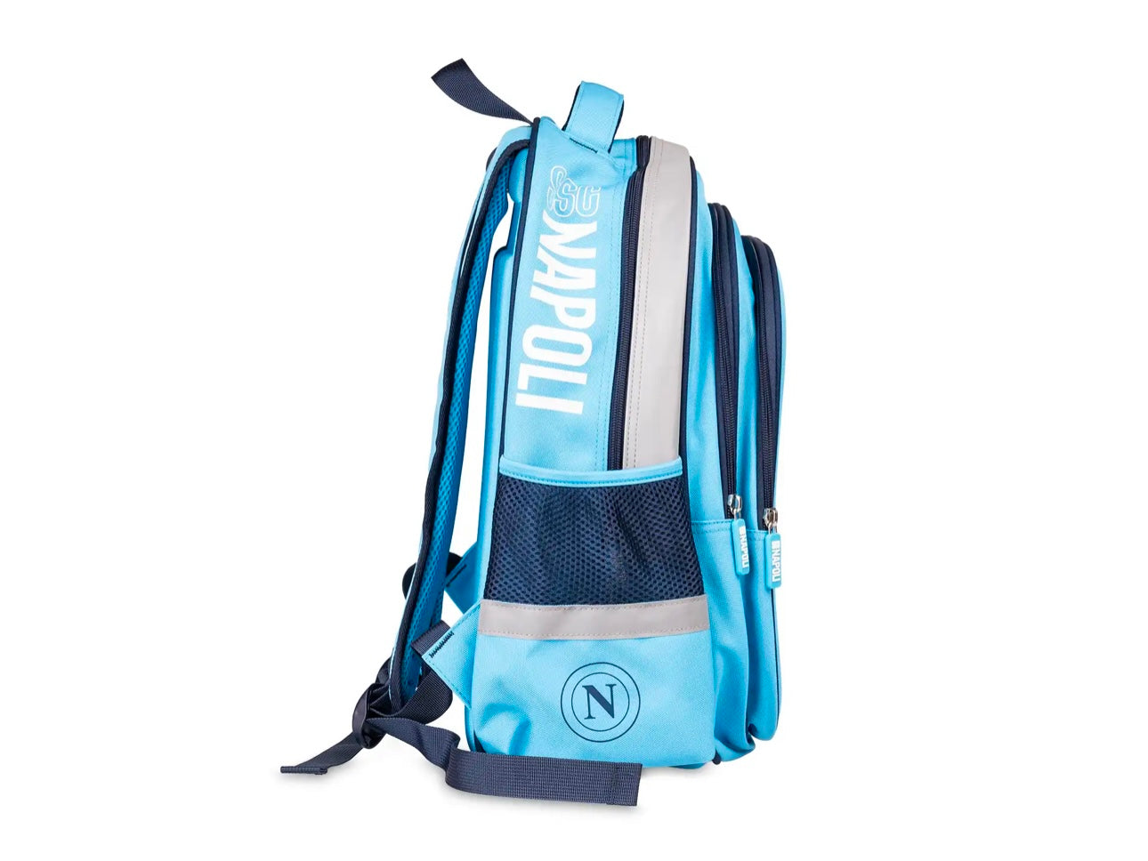Zaino scuola SSC Napoli Azzurro con borraccia omaggio Colourbook