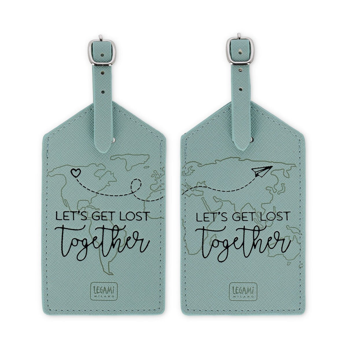 Set di 2 Etichette Bagaglio - Let's Get Lost Together