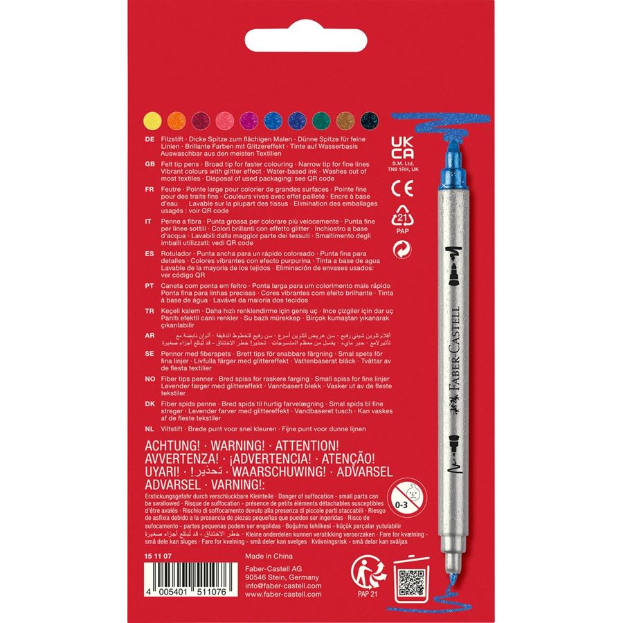 Pennarelli Doppia Punta Glitterati - Faber Castell