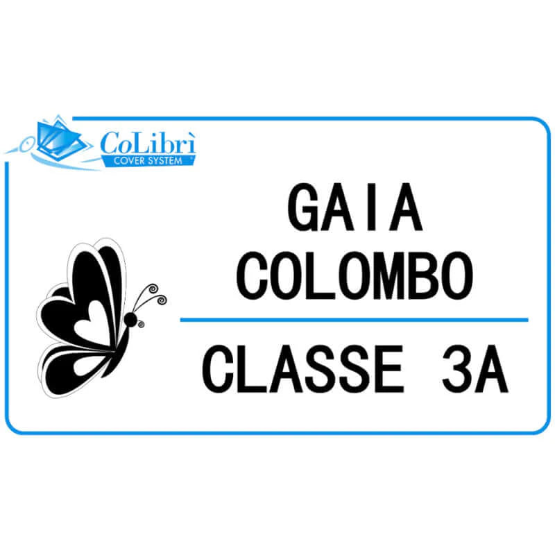 Set 20 Etichette Adesive Personalizzate con Nome - CoLibrì