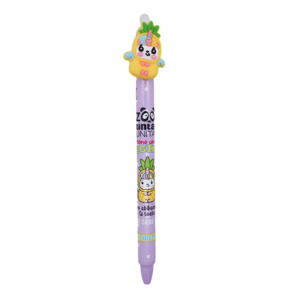 Penna Cancellabile TINTA UNITA ZOO fruit