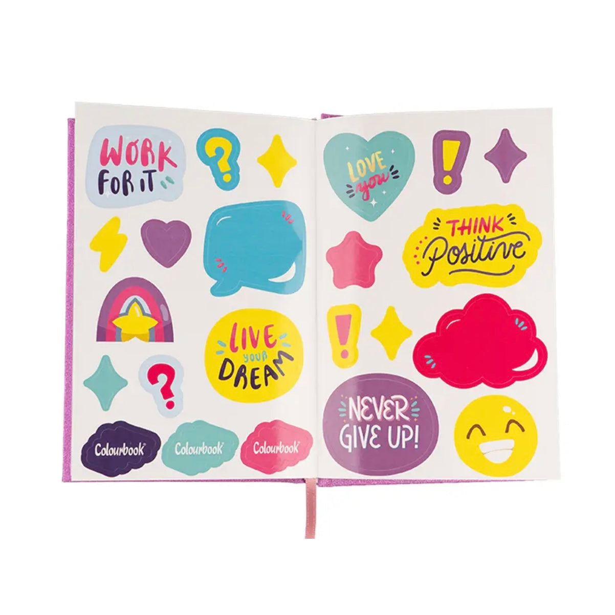 Diario Scuola Glitter 2026-27 Non Datato - Colourbook
