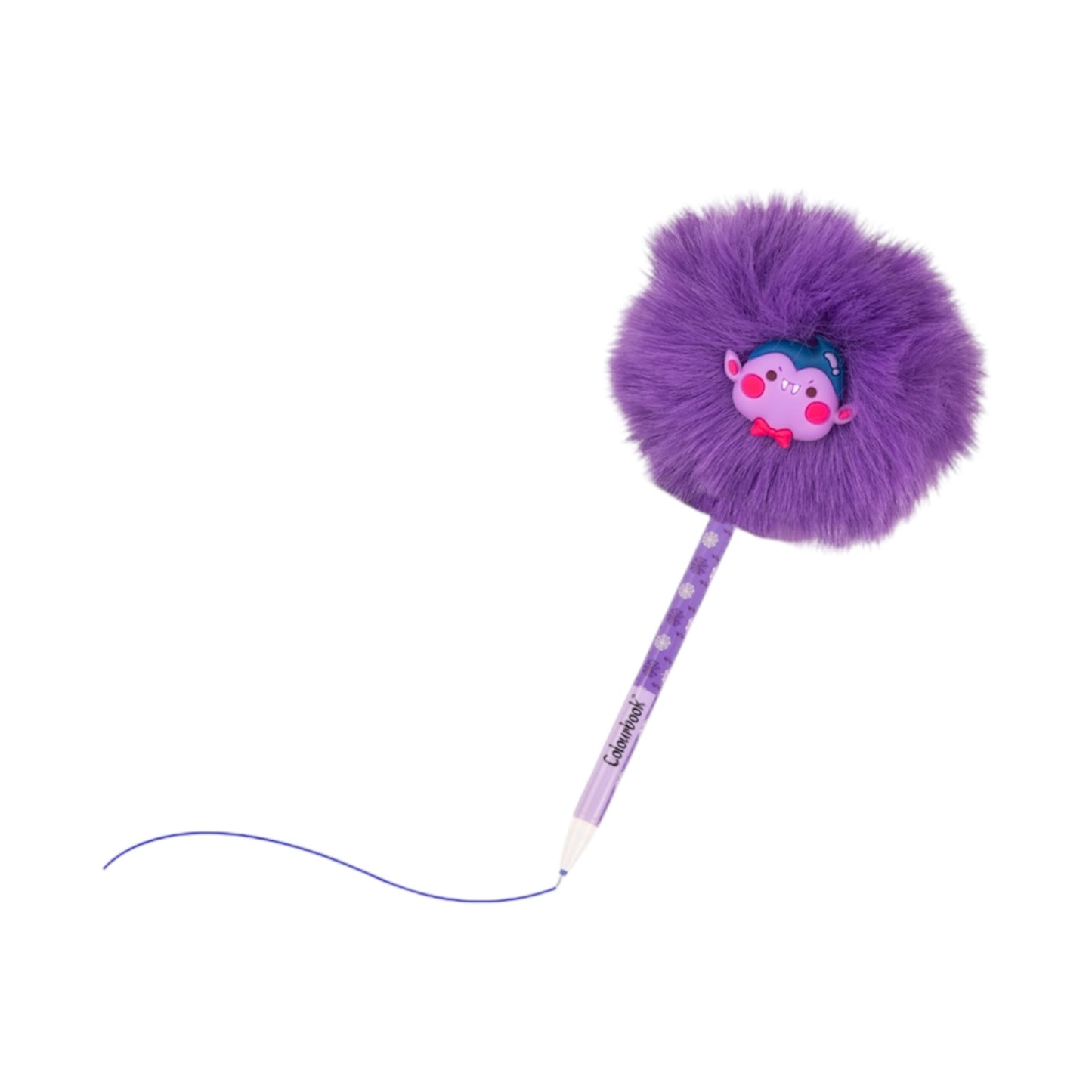 Penna cancellabile Puff Halloween con topper pon-pon