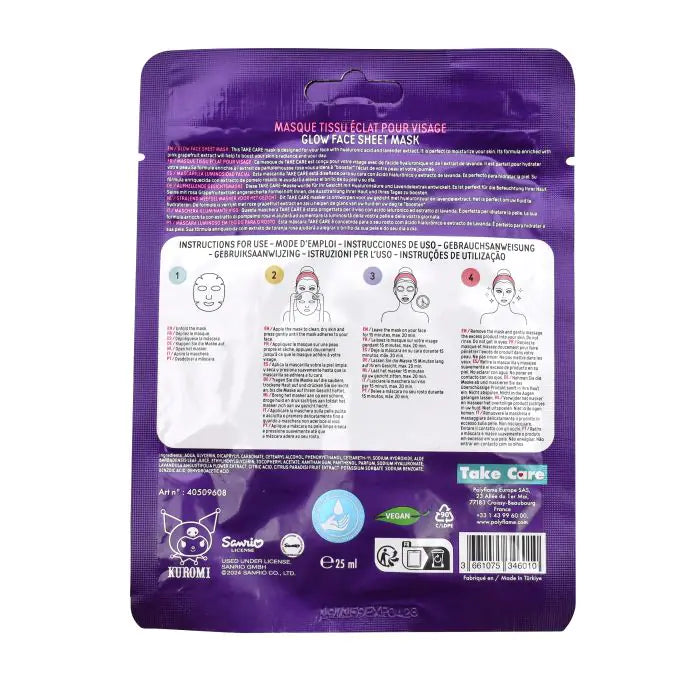 Maschera Viso Idratante Kuromi - Take Care