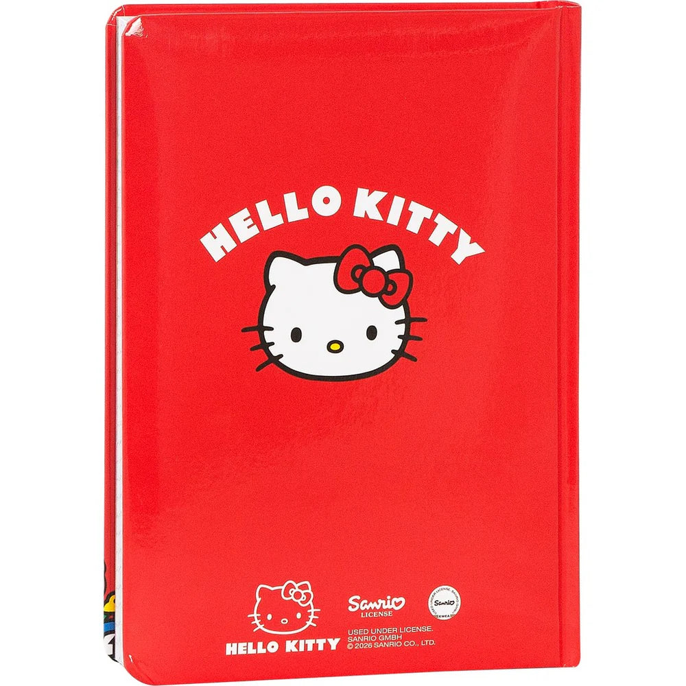 Diario 12 Mesi 2026/27 - Hello Kitty - Datato Rosso