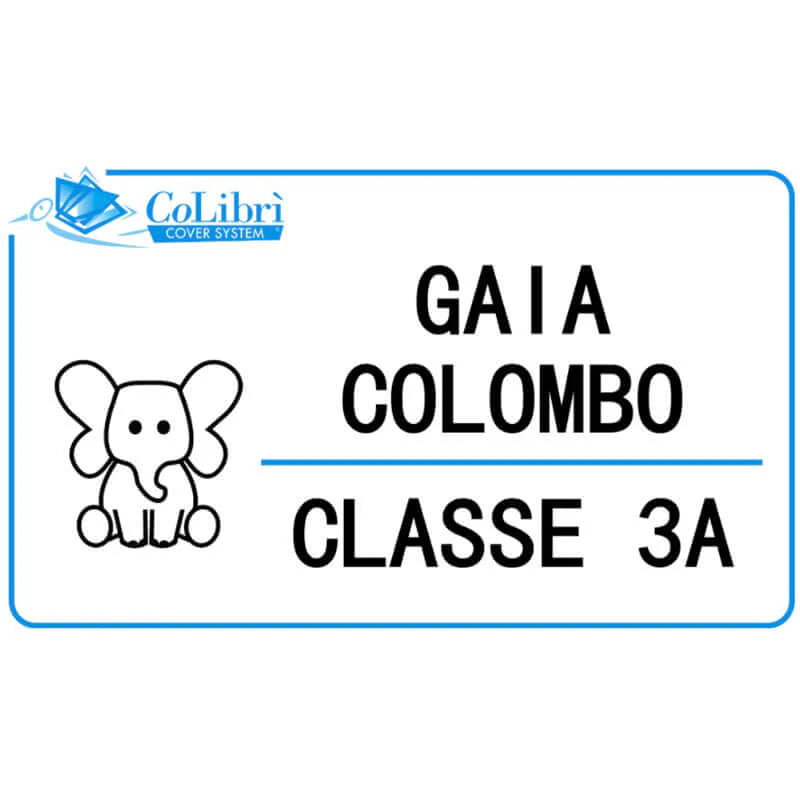 Set 20 Etichette Adesive Personalizzate con Nome - CoLibrì