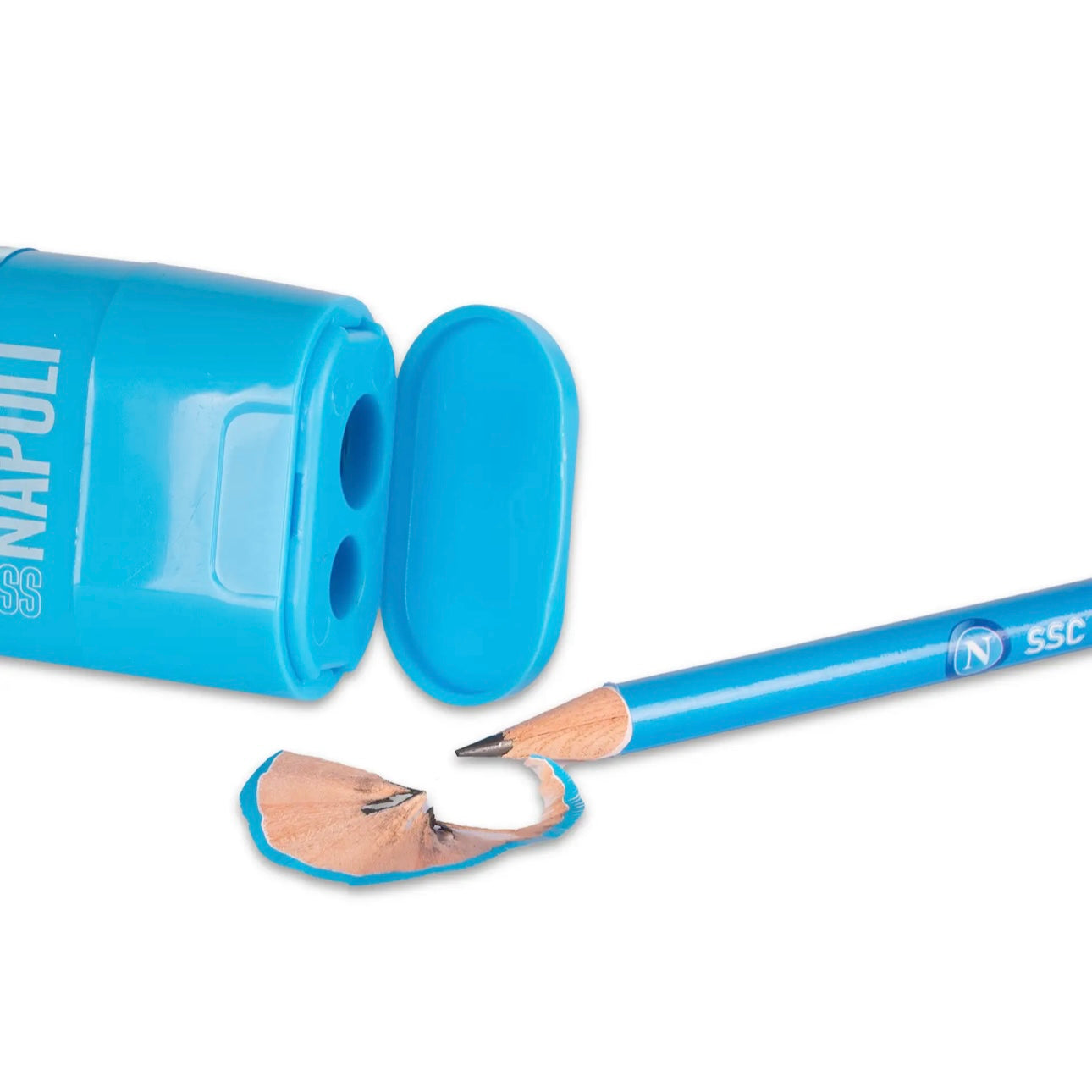 Temperamatite 2 fori con gomma e serbatoio SSC Napoli