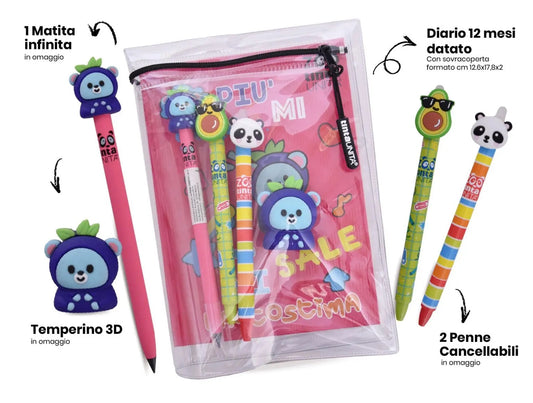 Diario 12Mesi TINTA UNITA Zoo