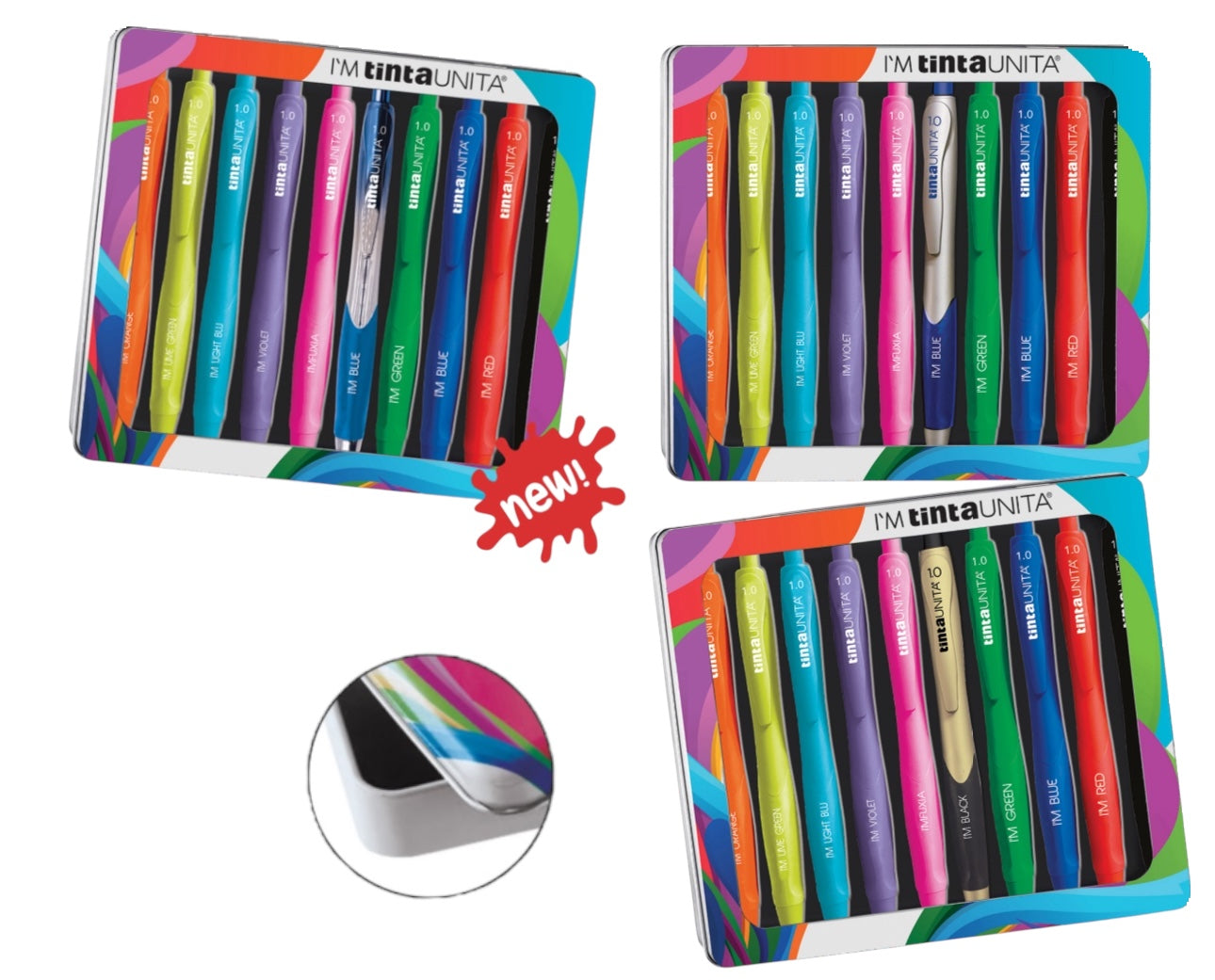 Confezione in metallo - Penne a sfera 1.0 Tinta Unita I’M