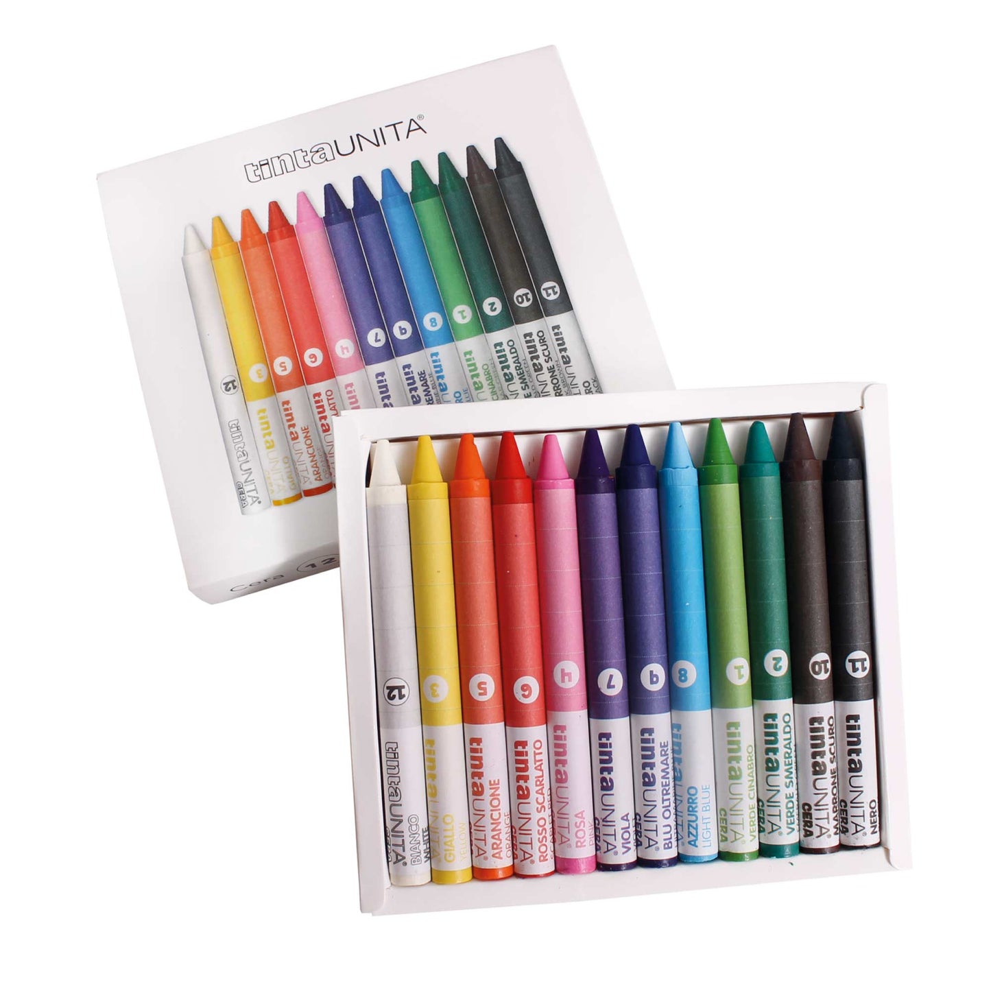 Pastelli a Cera Lavabili Tinta Unita