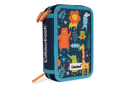 Astuccio 3 Zip Jungle Colourbook