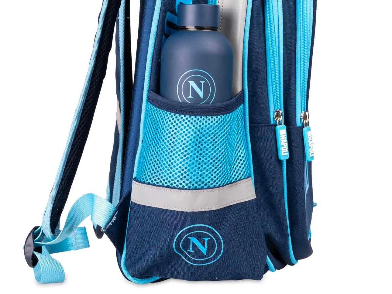 Zaino scuola SSC Napoli Dark Blue con borraccia omaggio Colourbook