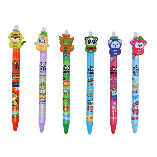 Penna Cancellabile TINTA UNITA ZOO fruit